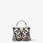 FENDI Peekaboo ISeeU Petite Printed leather bag with maxi Night Butterfly